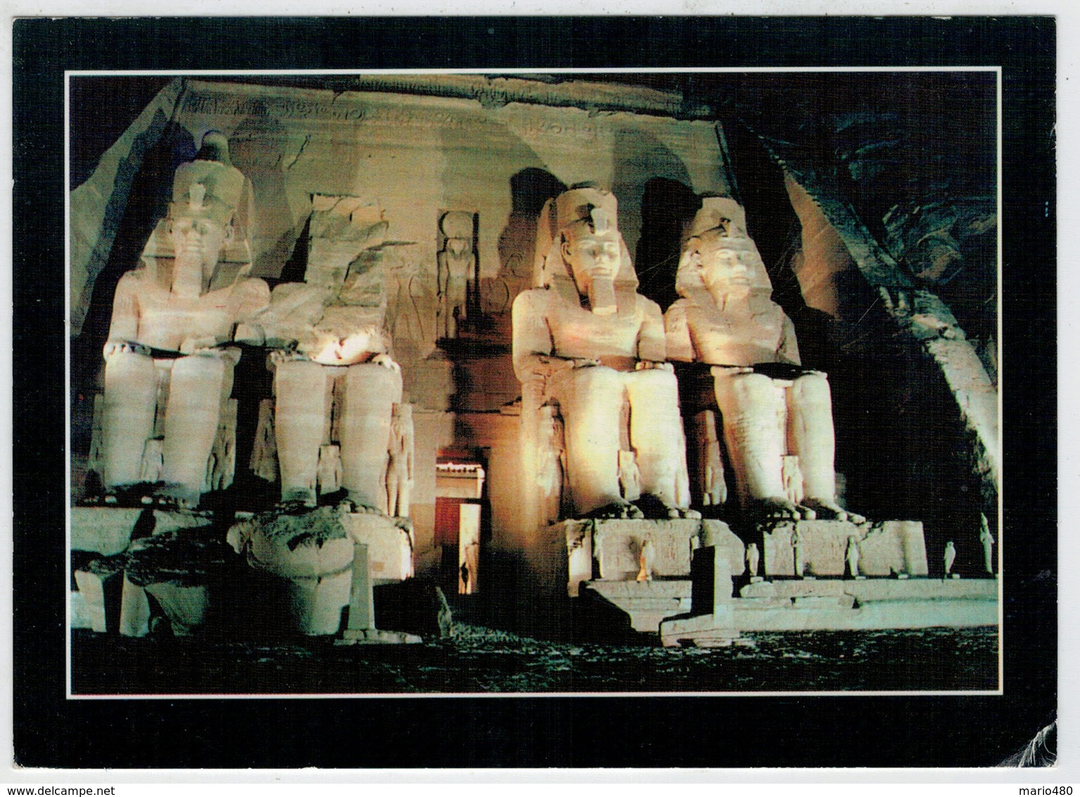 SANT  MONEKA     ABU  SIMBEL       2 SCAN       (VIAGGIATA) - Abu Simbel Temples