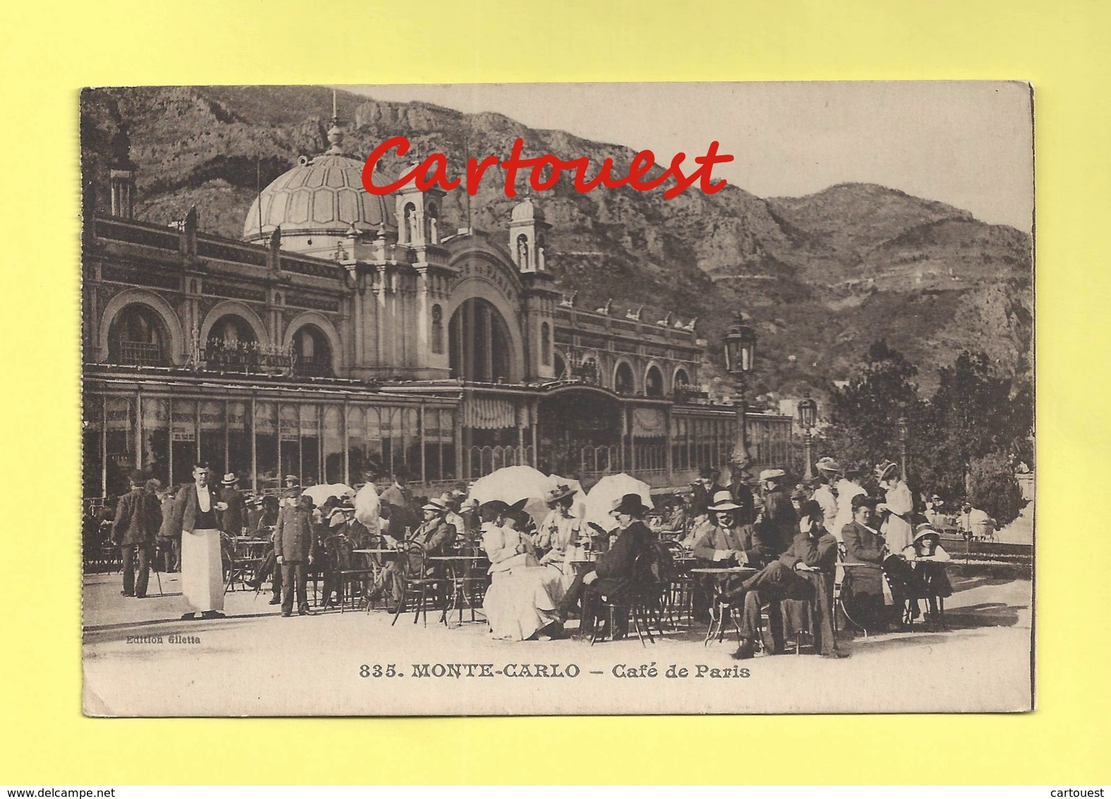 CPA ¤¤ MONACO ¤¤ MONTE CARLO ¤¤ CAFE DE PARIS - Bares Y Restaurantes