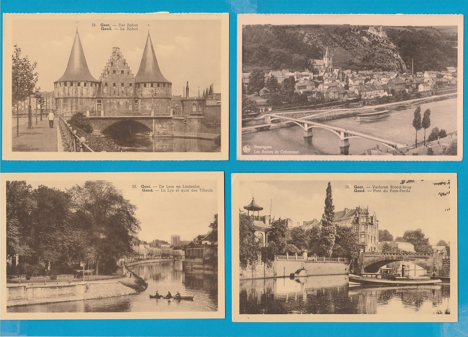 BELGIË  Lot van 60 Oude Postkaarten, Vieilles Cartes Postales