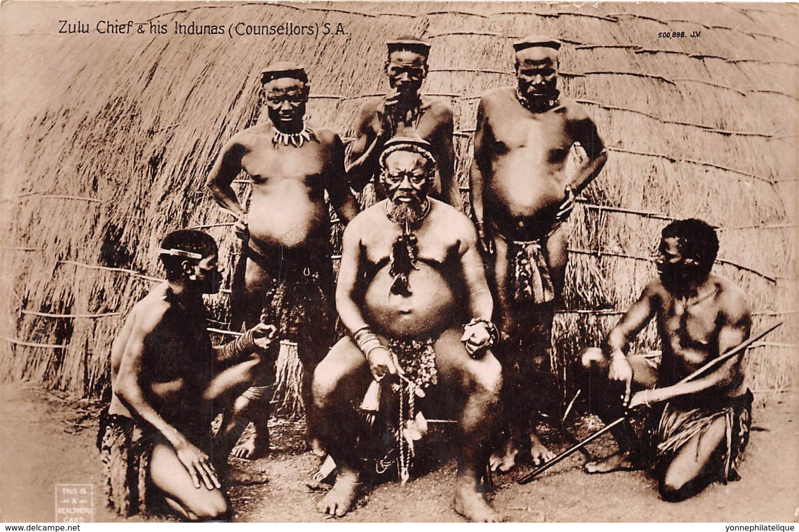 Afrique Du Sud -  Ethnic / 16 - Zulu Chief And His Indunas - South Africa