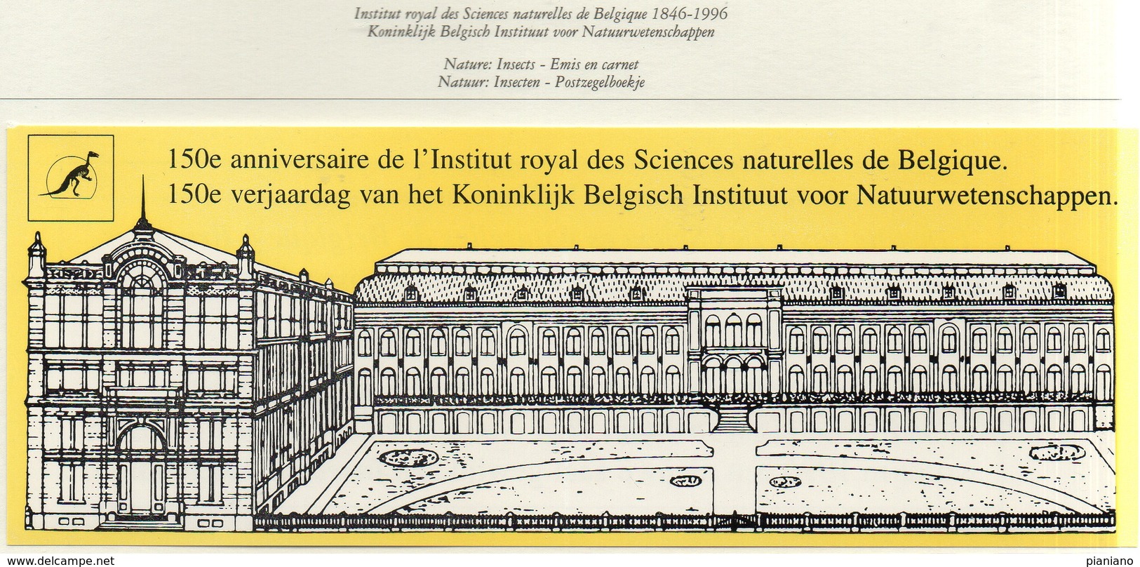 PIA- BEL-1996 : 150° Dell'Istituto Reale Di Scienze Naturali A Bruxelles - Insetti -    (YV  C2630) - Nuovi