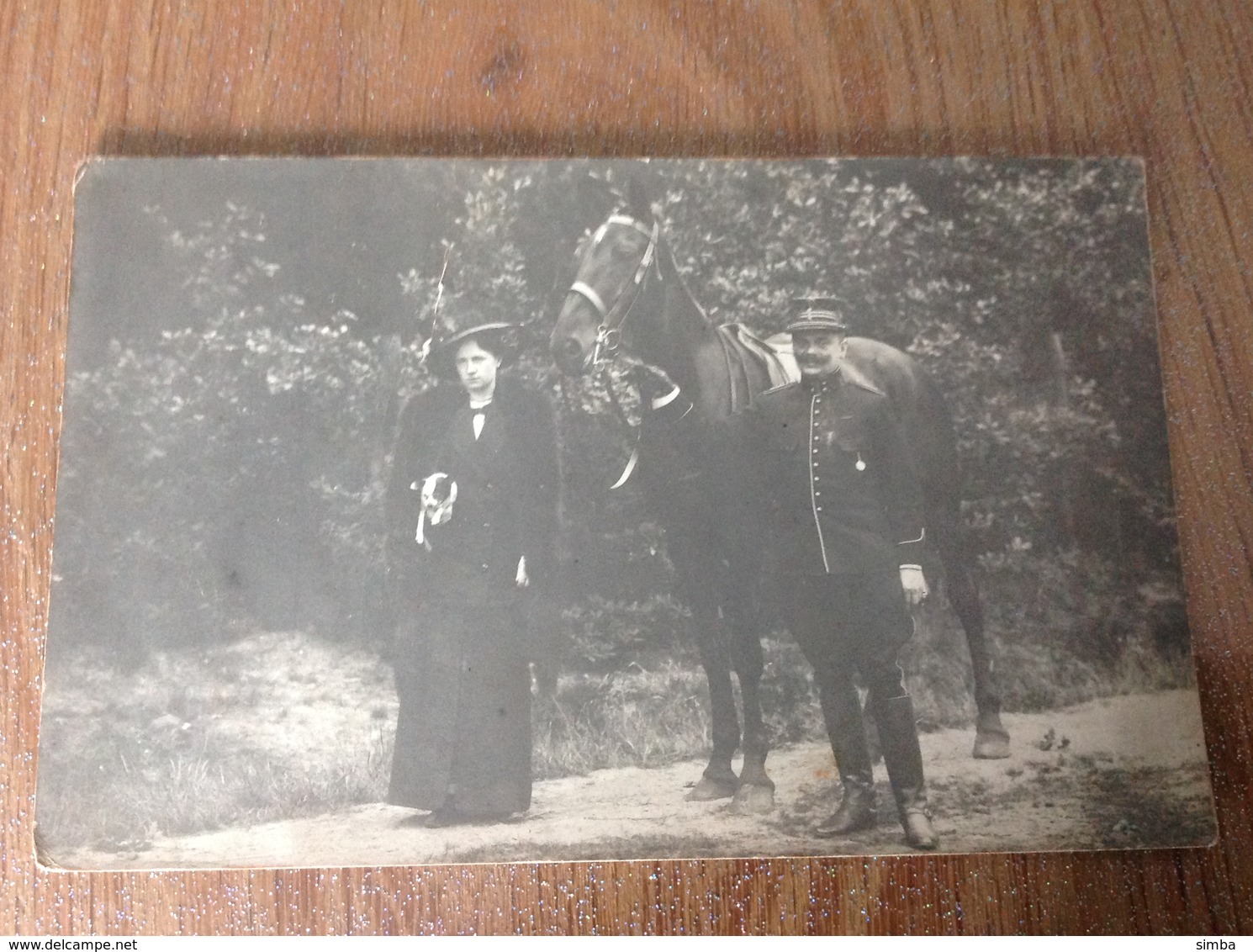 Photo Carte Militaire Et Cheval - Guerre 1914-18