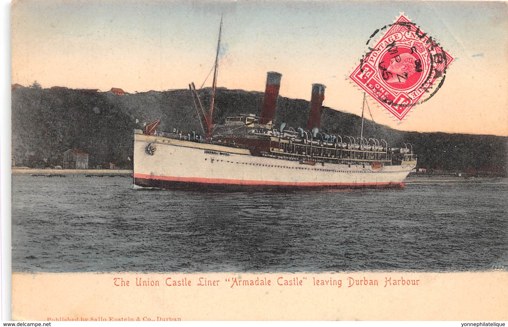 Afrique Du Sud -  Topo / 122 - The Union Castle Liner Armadale Castle Leaving Durban Harbour - Belle Oblitération - Afrique Du Sud