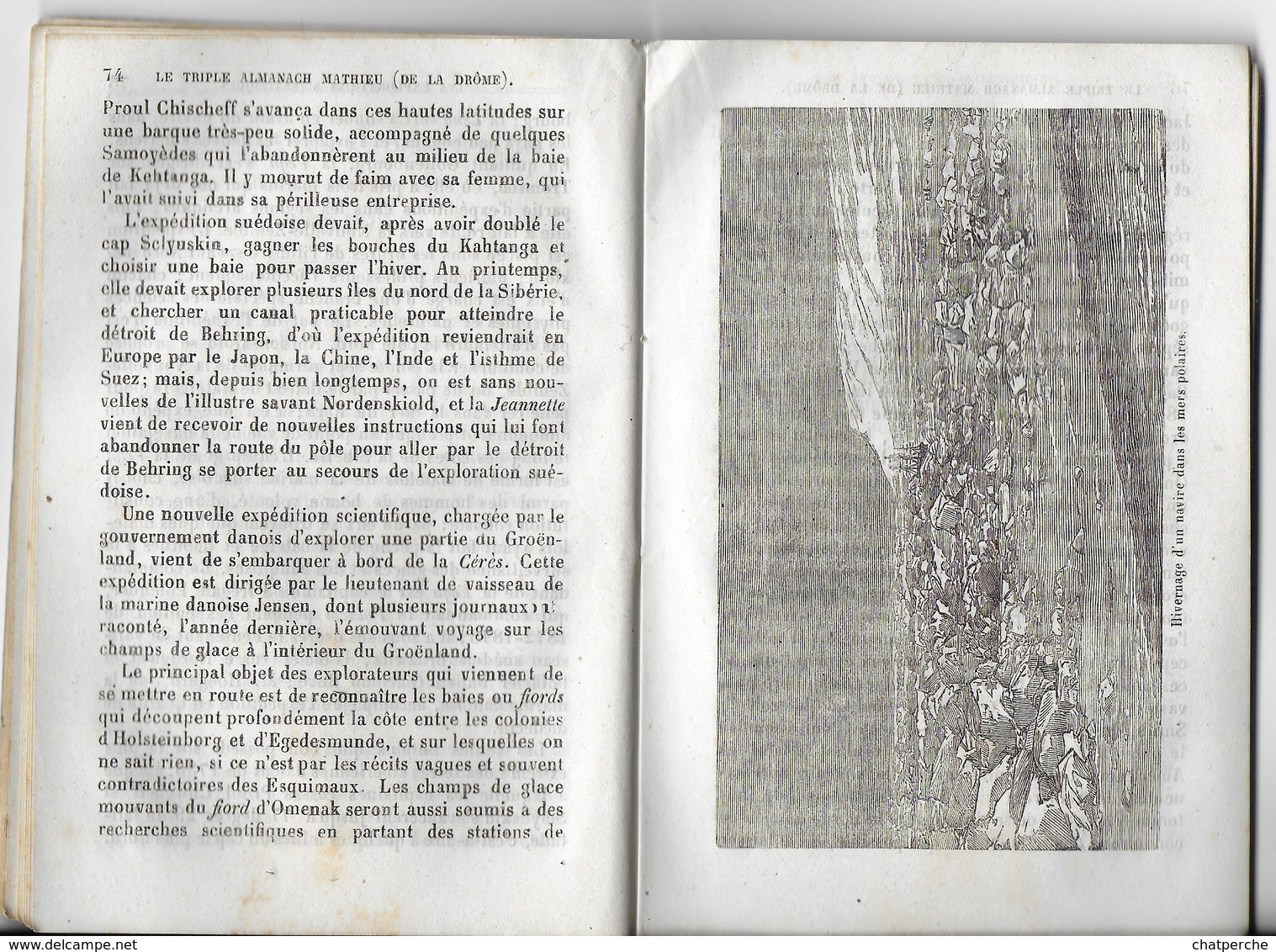 LE TRIPLE ALMANACH MATHIEU DE LA DROME INDICATEUR DU TEMPS POUR 1880 LIBRAIRIE PLON - Andere & Zonder Classificatie