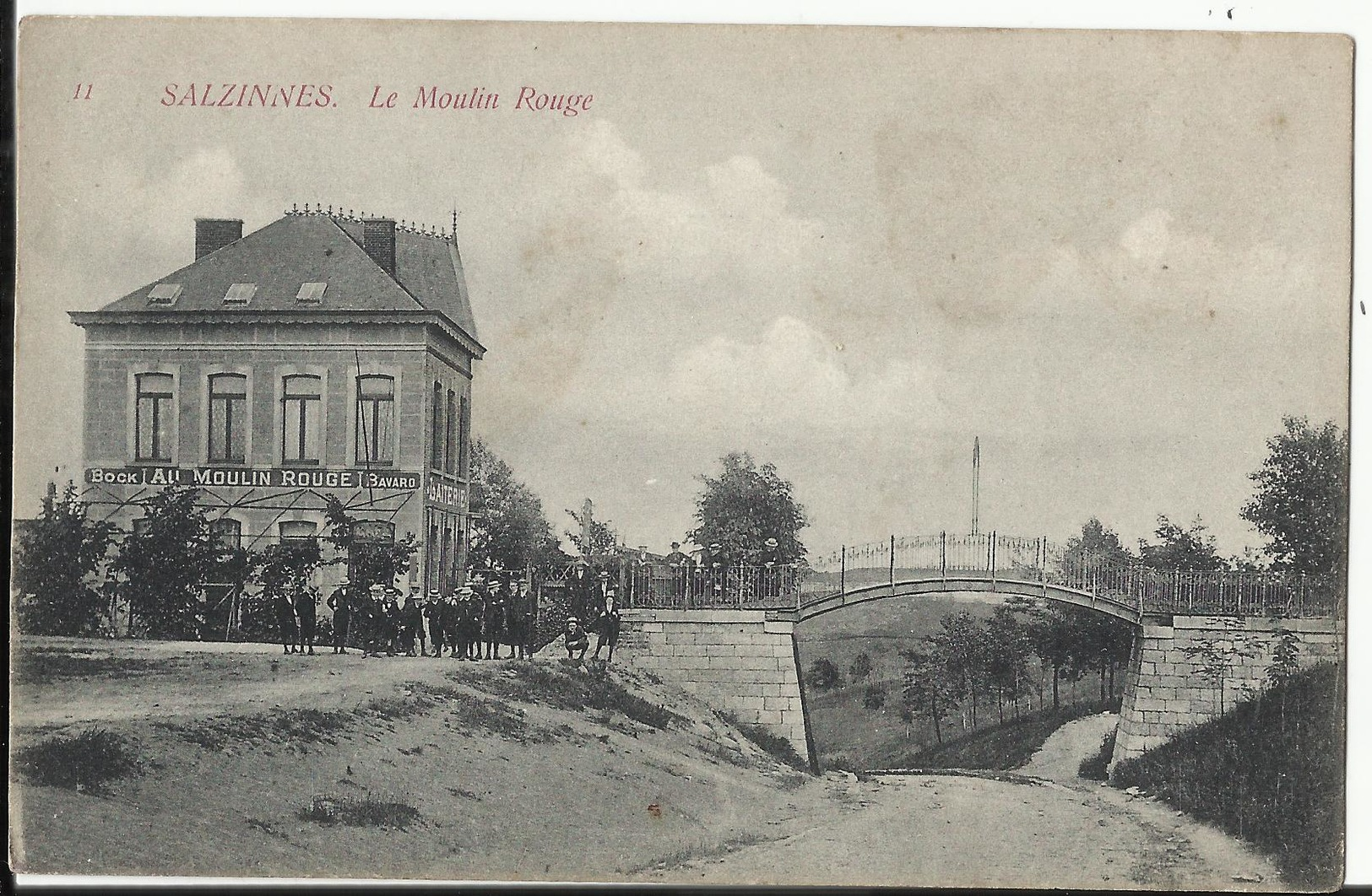 SALZINNES - Le Moulin Rouge 1915 Cachet De Censure ! Laiterie ! - Namen