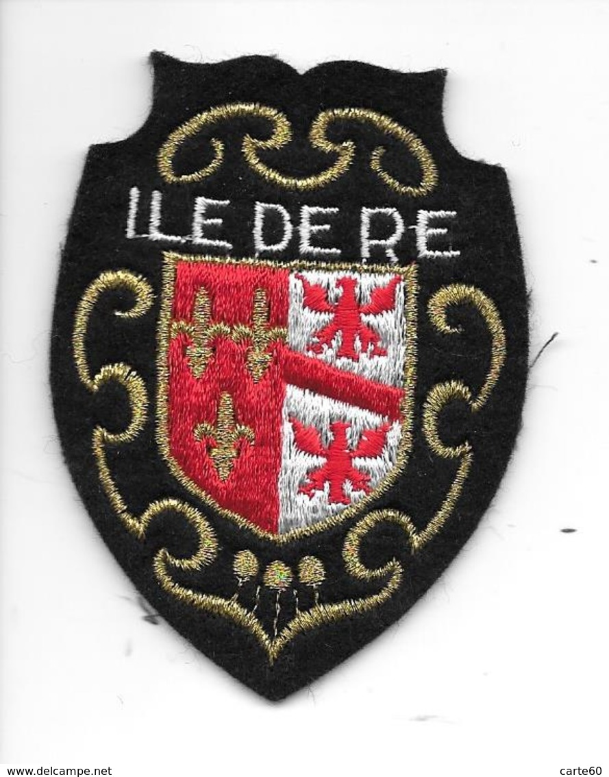 17- ILE DE RE  - ECUSSONS- BLASON- TISSU - - Ecussons Tissu