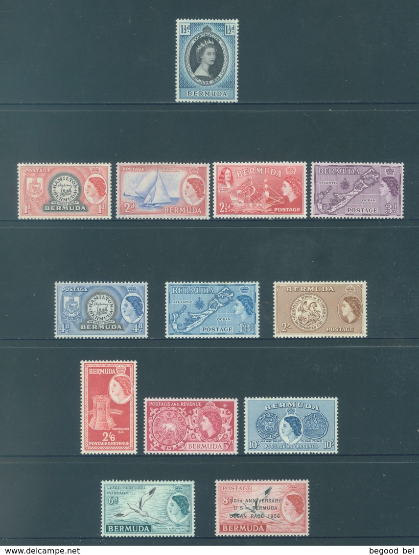 BERMUDA - MH/*. - 1953-1956 - SEE SCANS 2 STAMPS GRATIS - Yv 132 134 136 138 139 143-147 149 -  Lot 18406 - LOW PRICE - Bermudes