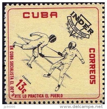 CUBA, Escrime Fencing Fechten Escrima 1 Valeur émise En 1962 ** MNH - Fencing