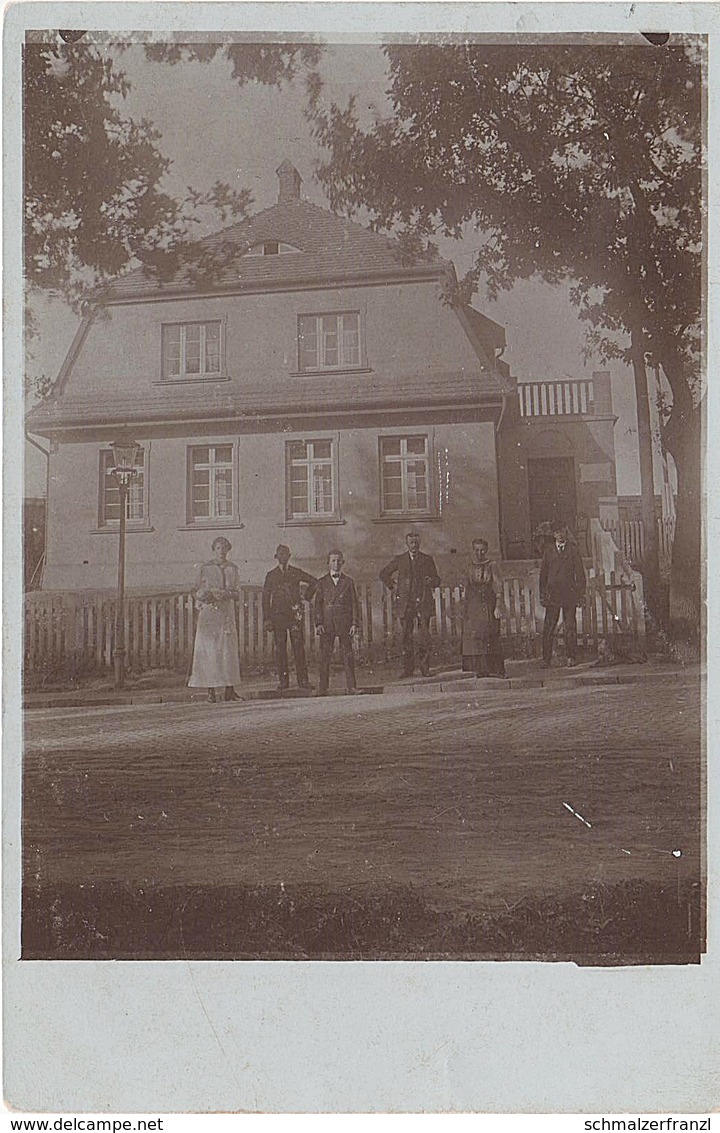 Foto AK Unbekannte Stadt WW1 Krieg 1914 Haus Villa Gaslaterne Berlin Preussen Hamburg Sachsen Anhalt Böhmen Schlesien ? - Zu Identifizieren