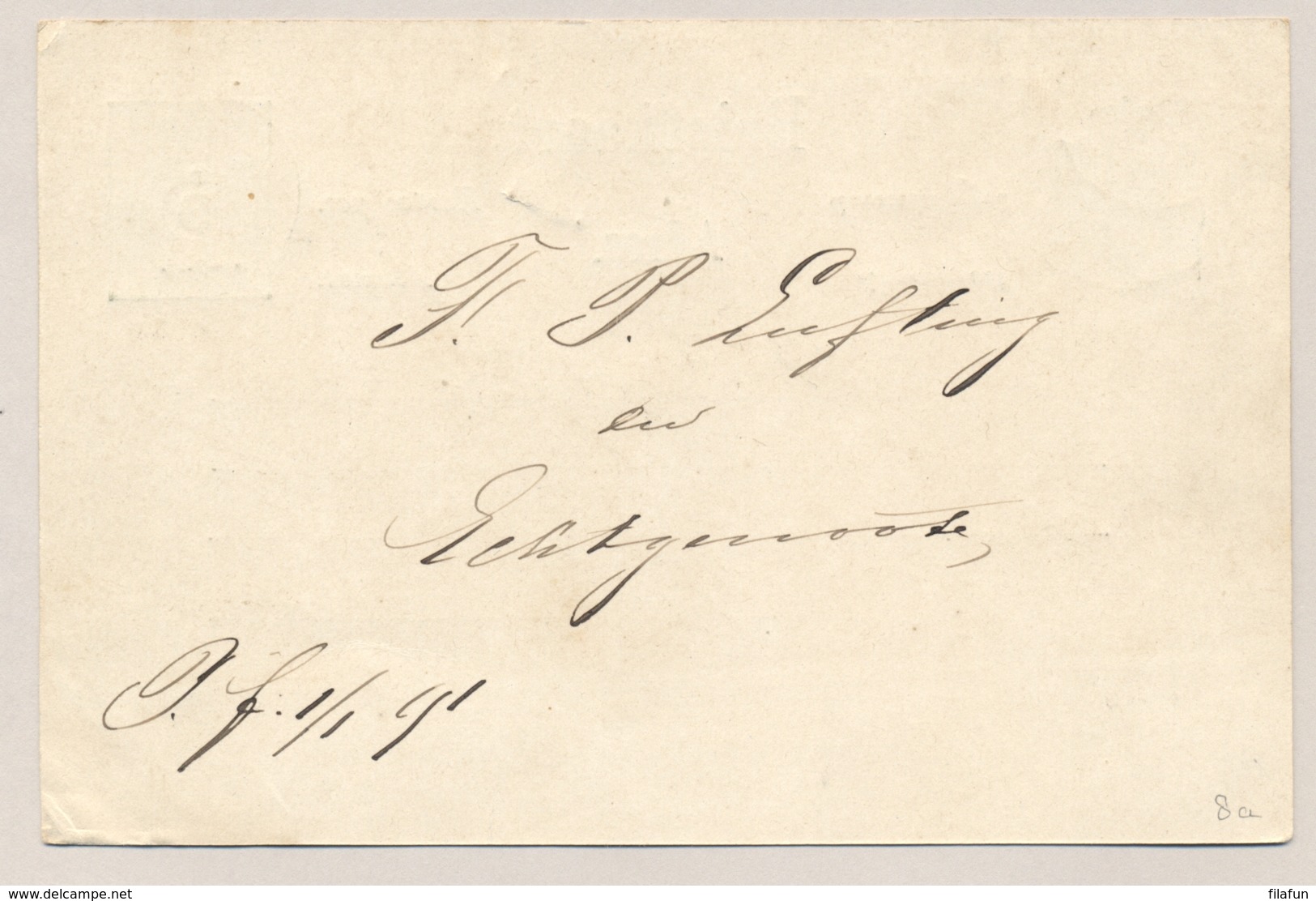 Nederlands Indië - 1891 - 5 Cent Cijfer, Briefkaart G8a Van KR SOEMENEP Naar Ponorogo - Nederlands-Indië