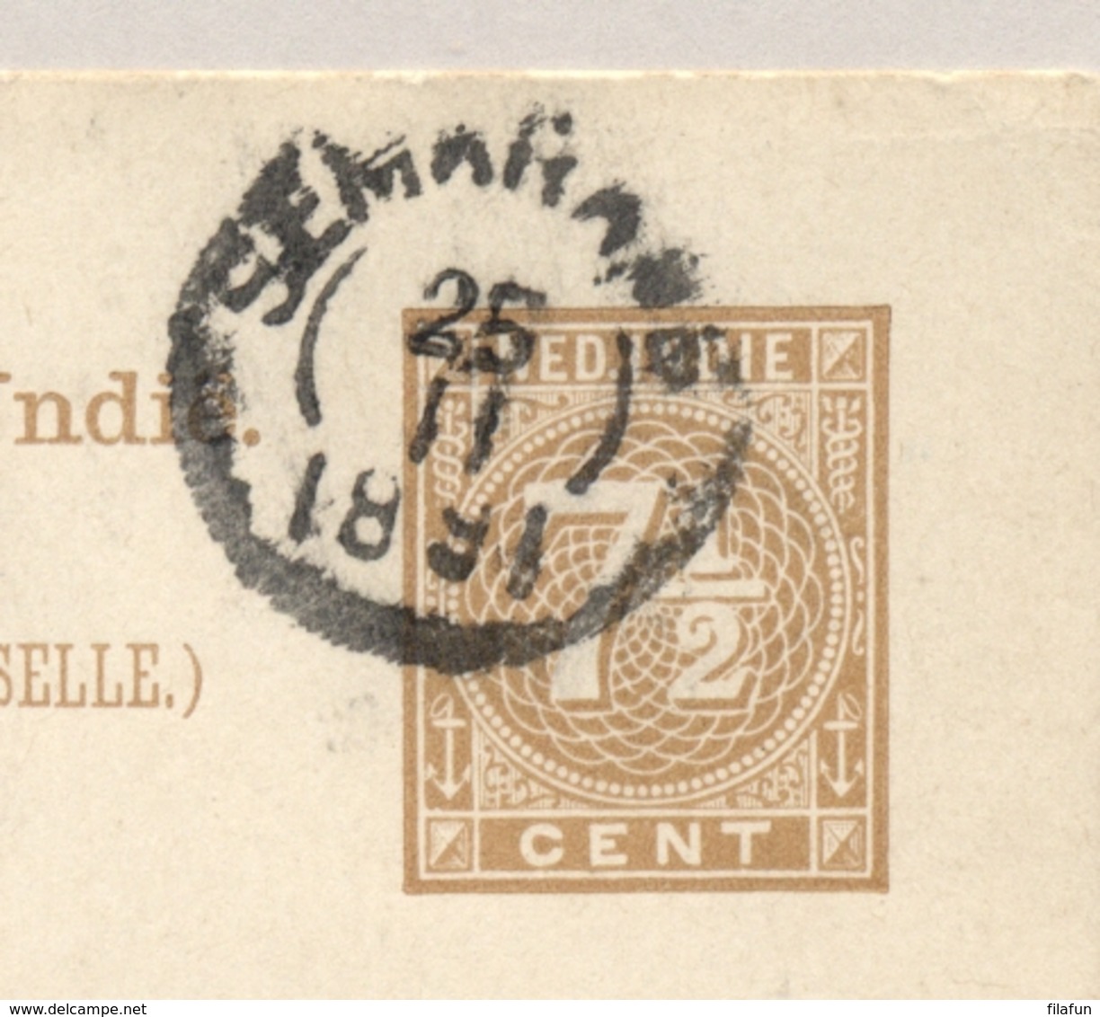 Nederlands Indië - 1891 - 7,5 Cent Cijfer, Briefkaart G9 Z-2 Van Semarang Naar Berlin / Deutschland - Nederlands-Indië
