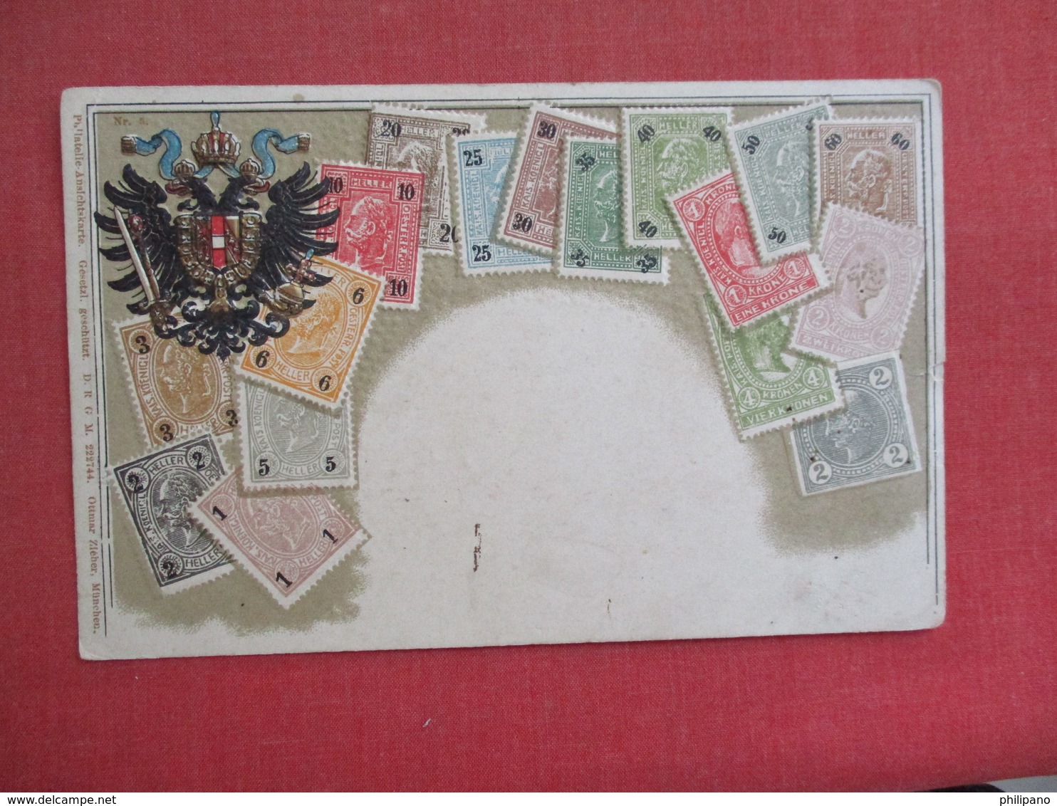 Embossed Stamp Card --ref 3087 - Sellos (representaciones)