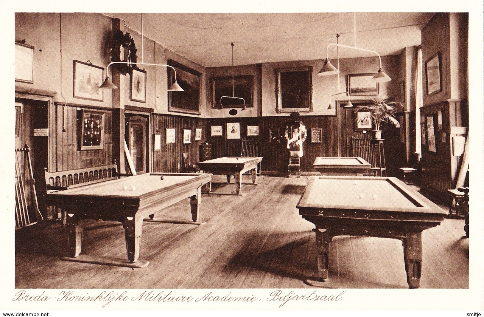 BREDA 1910-1920's  BILJART BILLARD BILLIARD POOL - ROYAL MILITARY ACADEMY - Andere & Zonder Classificatie