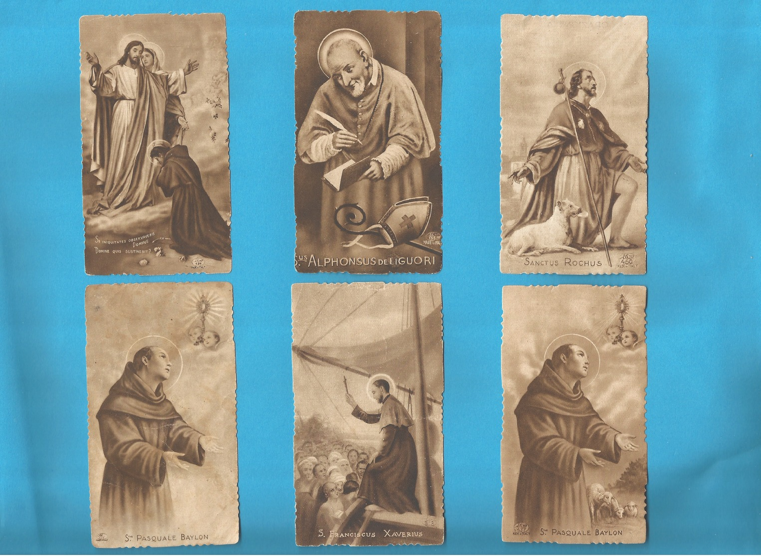 Lotto 6 Santini Serie Eb Seppia Fustellati Santi Vari Nr. 437,318,437,460,195,424 #Santino #Collezionismo - Religion & Esotericism