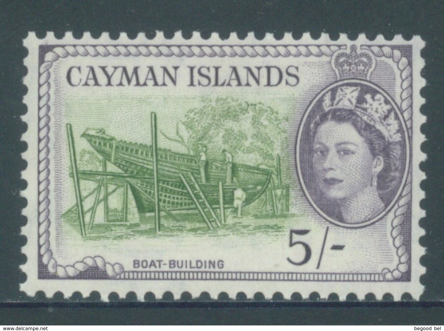 CAYMAN ISLANDS - MVLH/*. - 1953-1959 - BOAT BUILDING - Yv 152 -  Lot 18407 - Autres & Non Classés