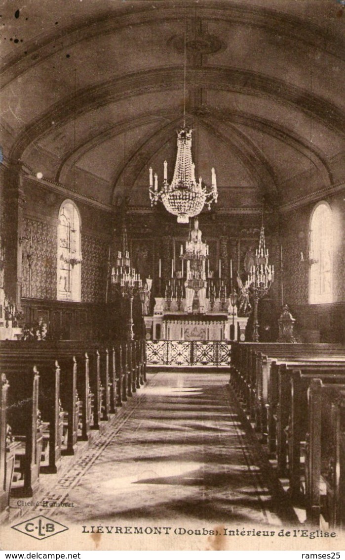 (Doubs)  CPA  Lievremont  Interieur De L' Eglise (Bon Etat) - Other & Unclassified