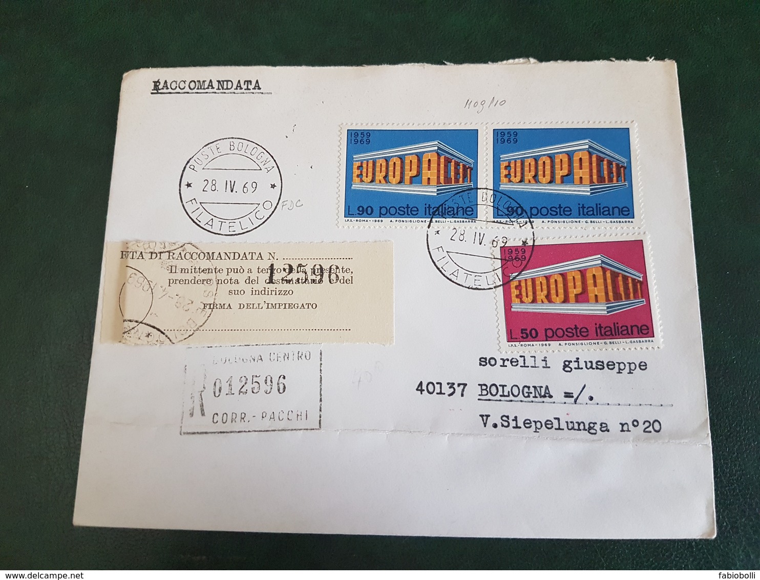 (6685) ITALIA STORIA POSTALE 1969 - 1961-70: Poststempel