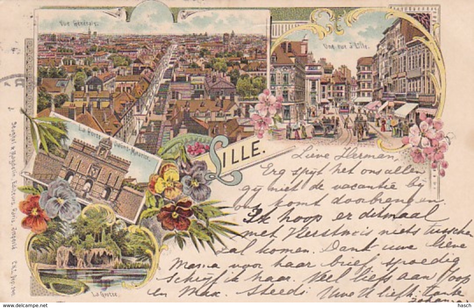 300641Lille, Litho 05-07-1897 (très Bon état) - Lille