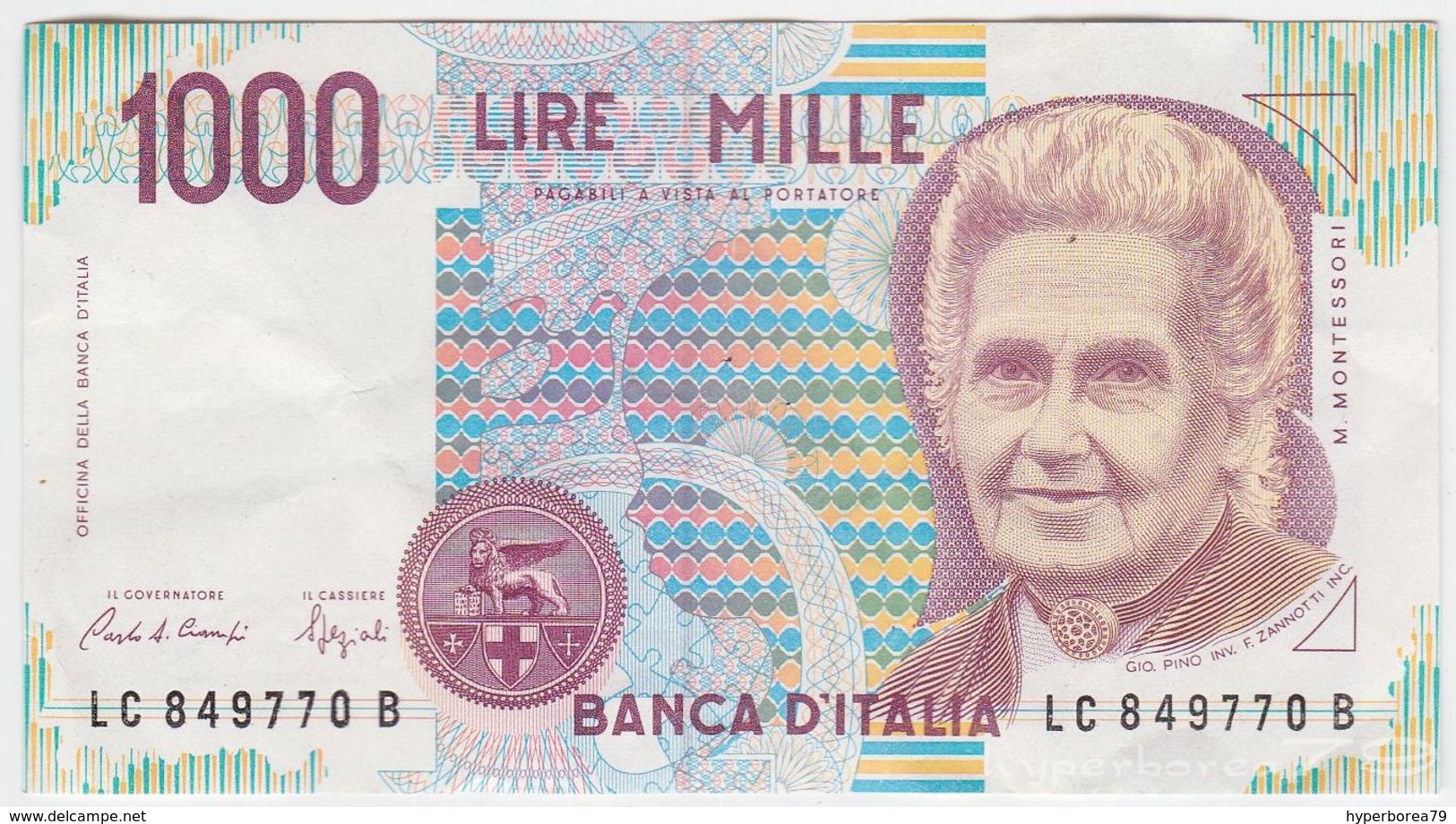 Italy P 114 A - 1000 1.000 Lire 3.10.1990 - VF - 1000 Lire