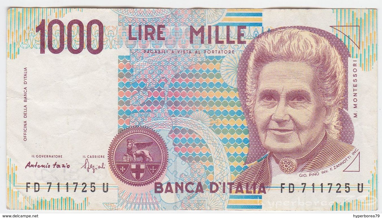 Italy P 114 B - 1000 1.000 Lire 3.10.1990 - VF - 1000 Lire