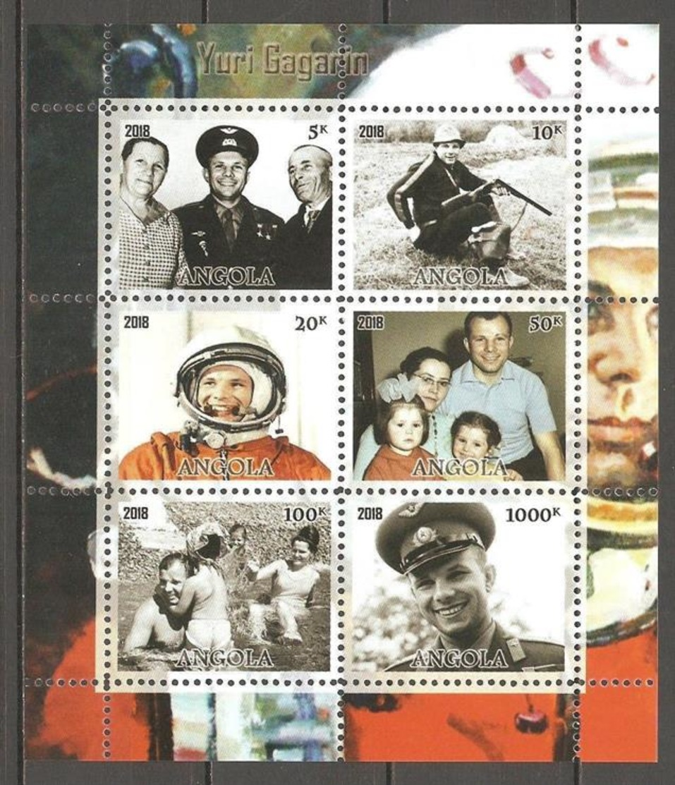 Angola 2018 Private Release Cosmos. Yuri Gagarin - Angola