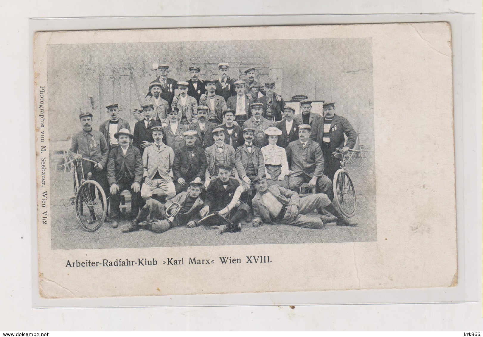 AUSTRIA WIEN XVIII KARL MARX Bicycle Club Nice Postcard - Sonstige & Ohne Zuordnung