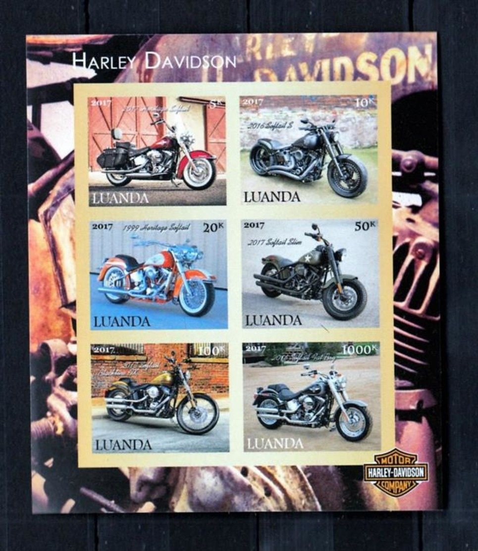 Angola Luanda 2017 Motorcycles. MNH 1 - Angola