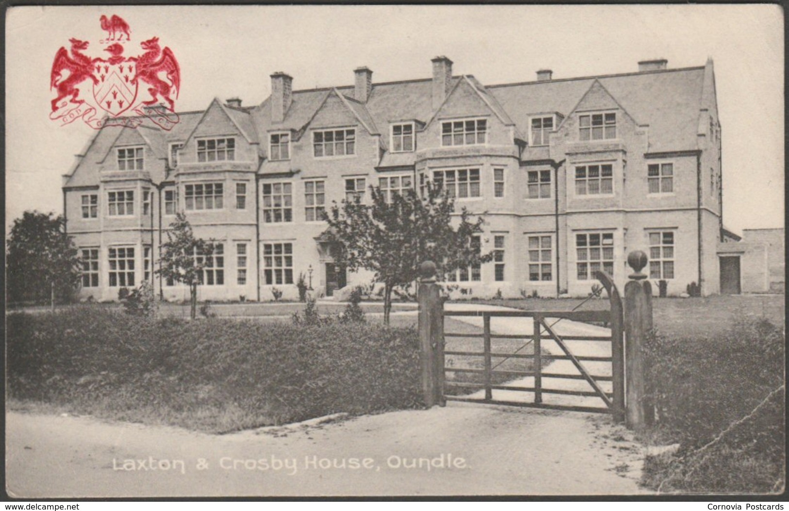 Laxton & Crosby House, Oundle, Northamptonshire, 1919 - King & Son Postcard - Northamptonshire