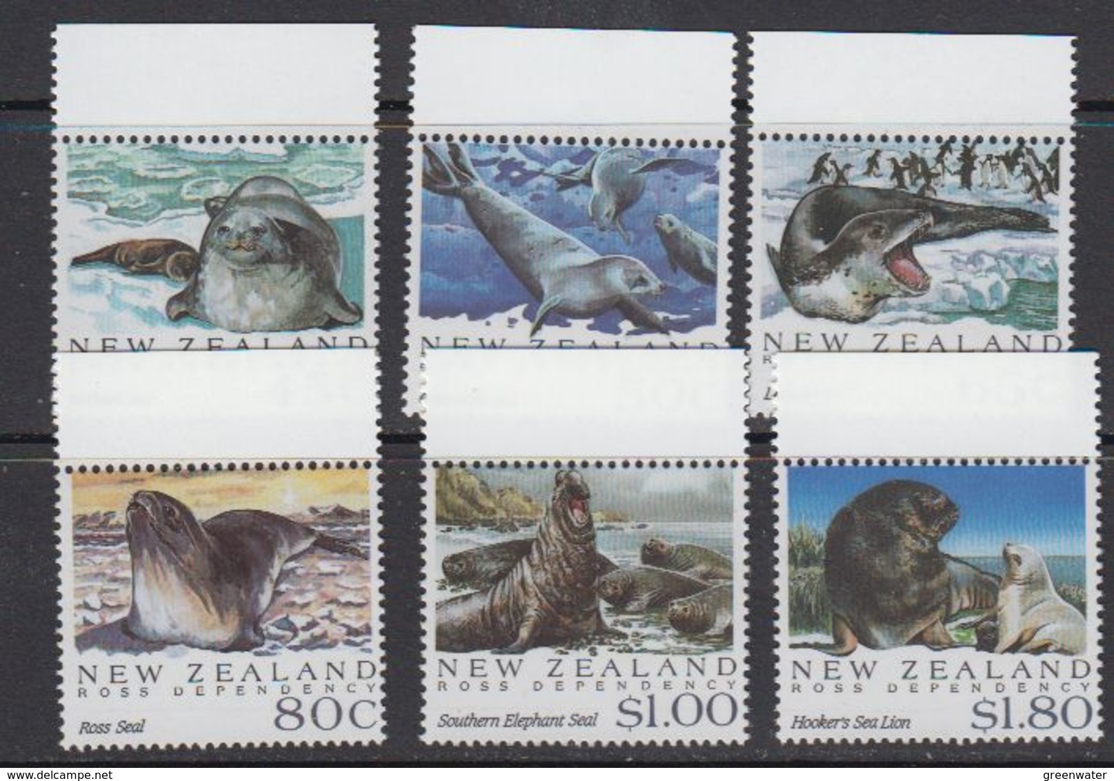 New Zealand 1992 Ross Dependency / Seals 6v ** Mnh (41406B) - Ongebruikt