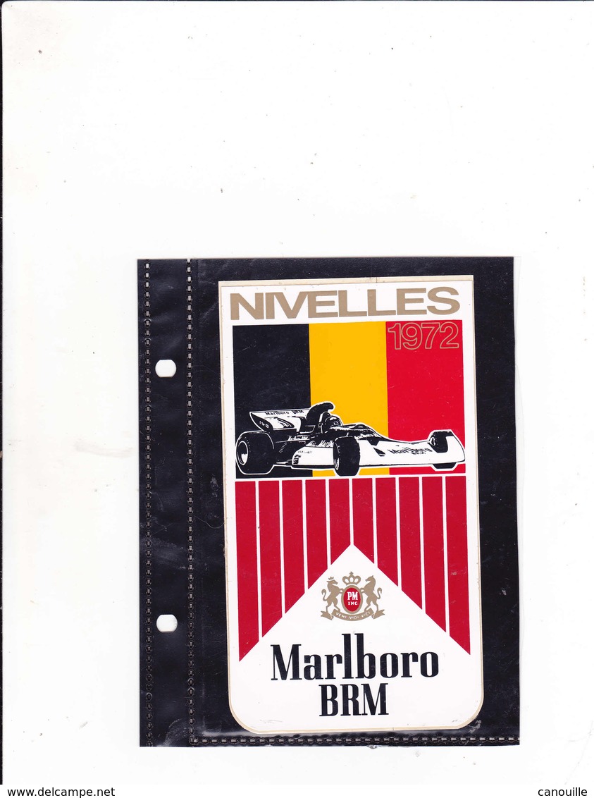 Sticker Marlboro - Nivelles 1972 - Car Racing - F1