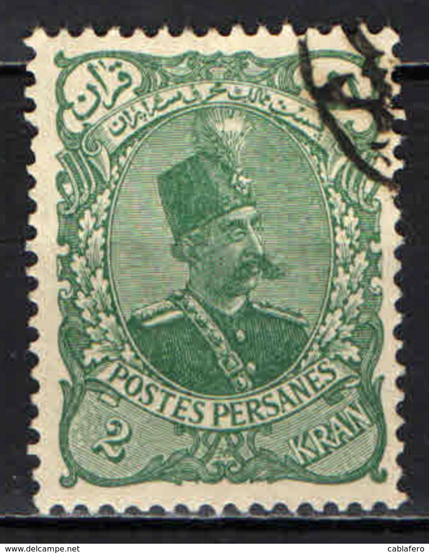 IRAN - 1899 - EFFIGIE DI NASSER-EDDIN-SHAH - 2 Kran - USATO - Iran