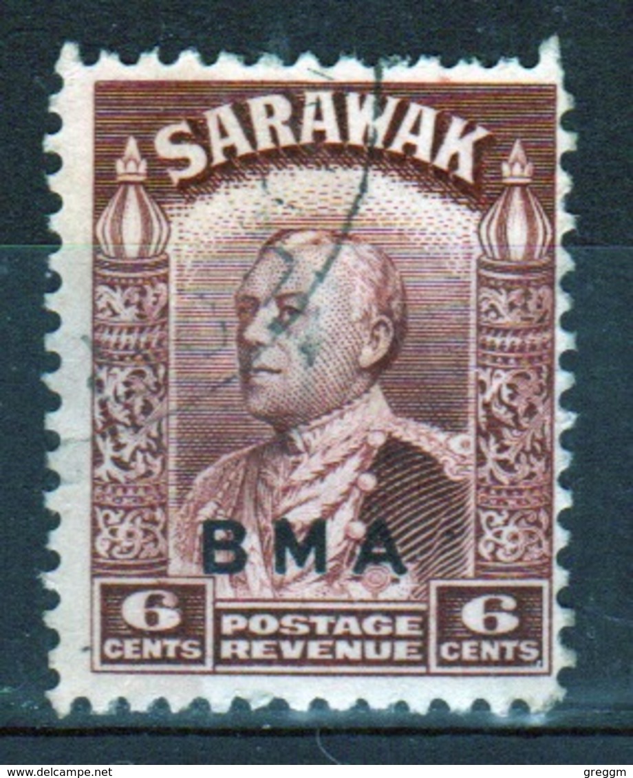 Sarawak 1931 Single Six Cent Lake Brown Stamp From The BMA Issue. - Sarawak (...-1963)