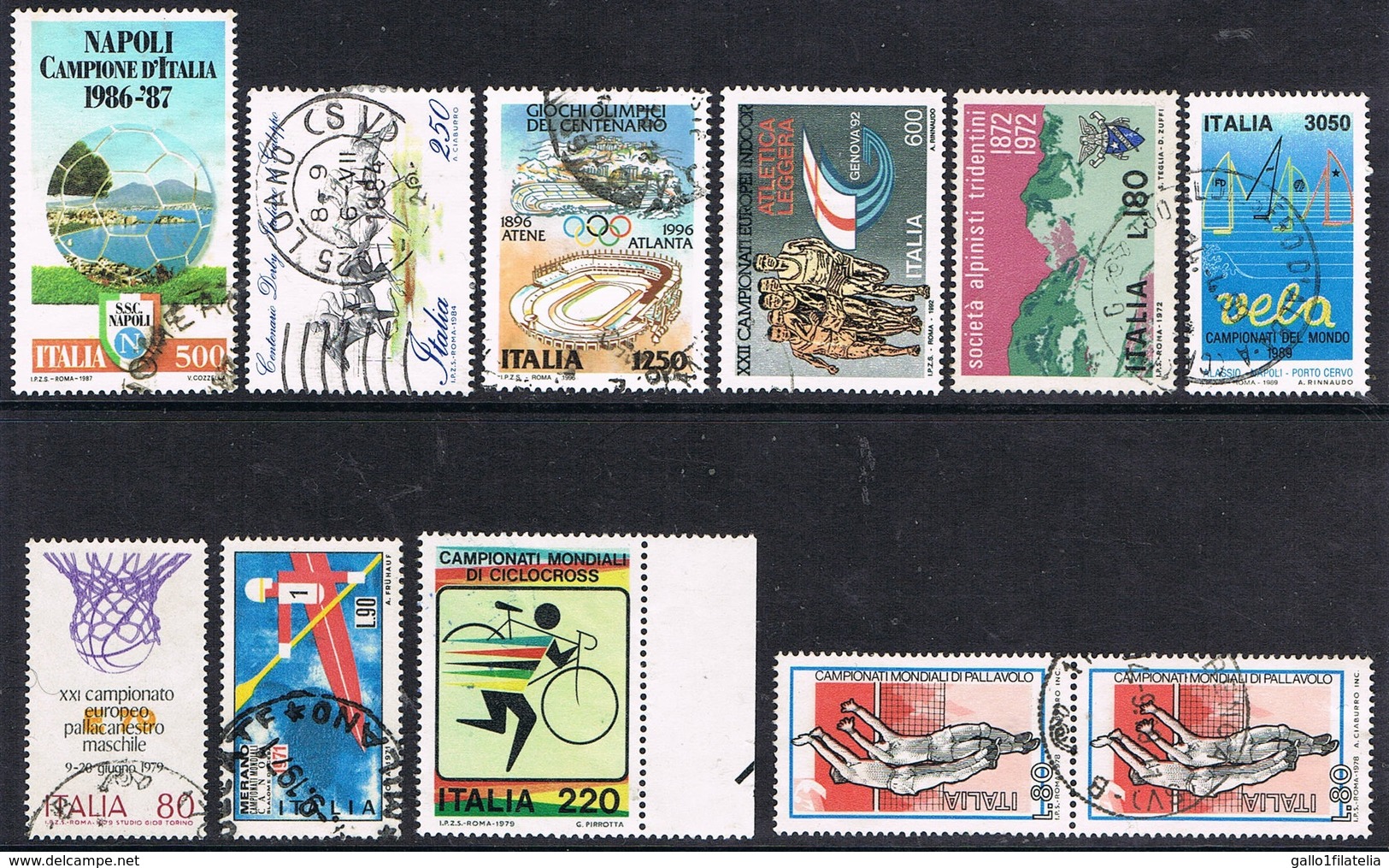 ITALIA / ITALY - LO SPORT / SPORT - LOTTO DI FRANCOBOLLI / LOT OF STAMPS - USATO / USED - Altri & Non Classificati