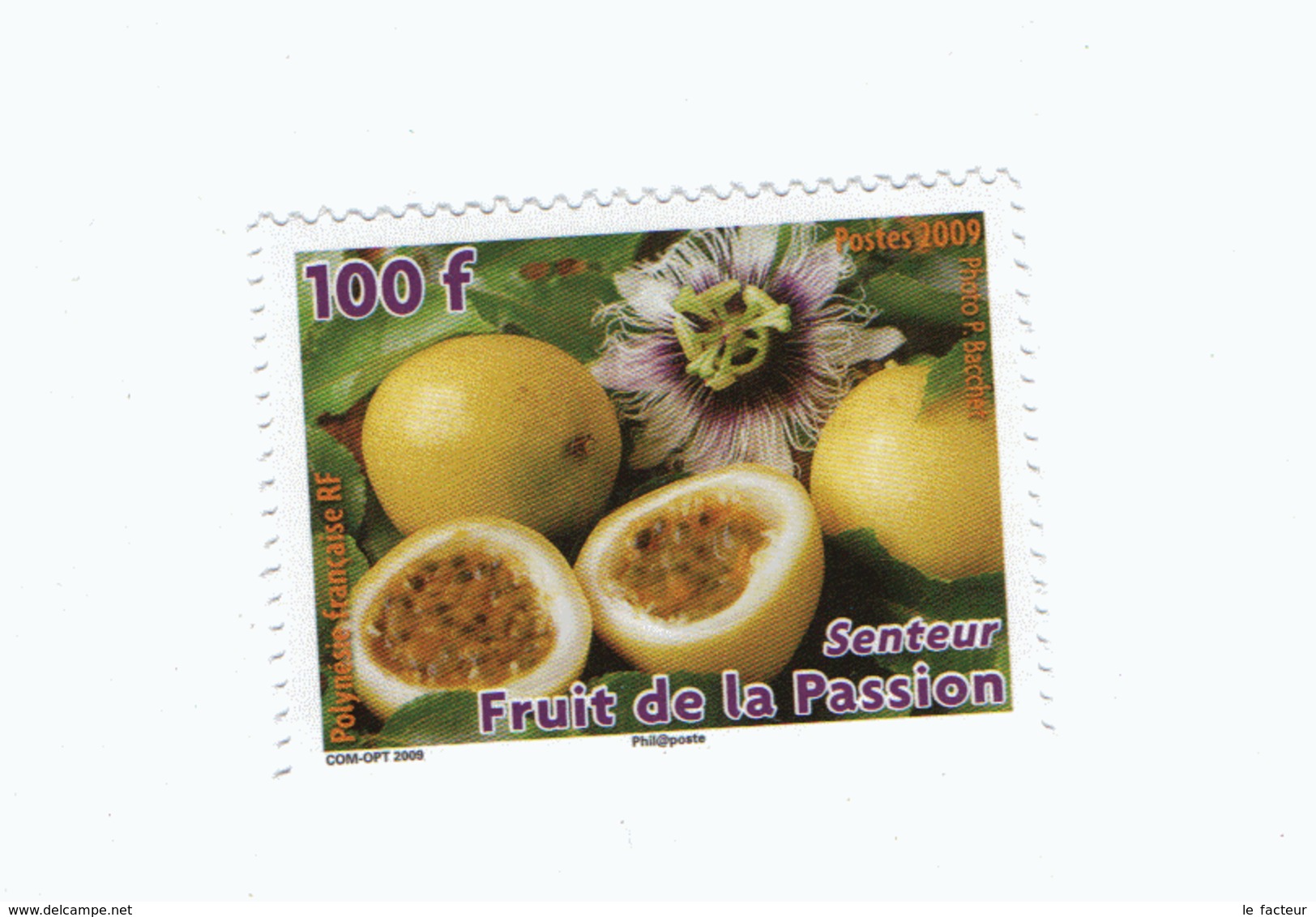 VP1L1 Polynésie Française Neufs ** MNH (ou Adhésifs)  100 F Fruit De La Passion Senteur 2009 N 879 - Neufs