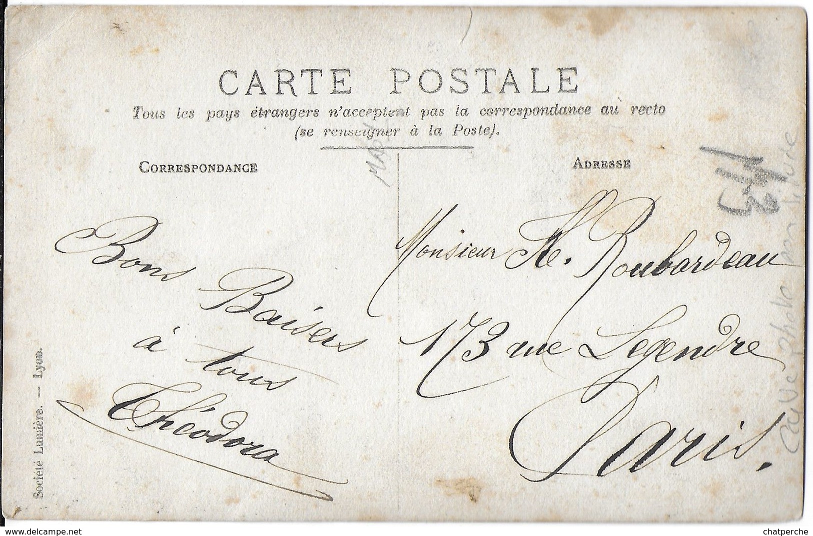 CARTE PHOTO  LIEU A IDENTIFIER ??? COMMERCE  HABILLEMENT LINGERIE BRODERIE A.P. MICAUX  CACHET POSTAL (LOIR ET CHER) - Fotografie