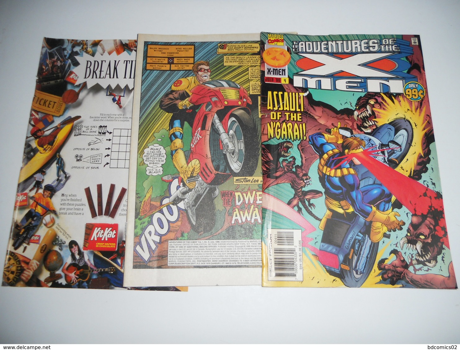 Marvel Comics The Adventures Of The X Men N°4 Juillet 1996 EN V O - Marvel