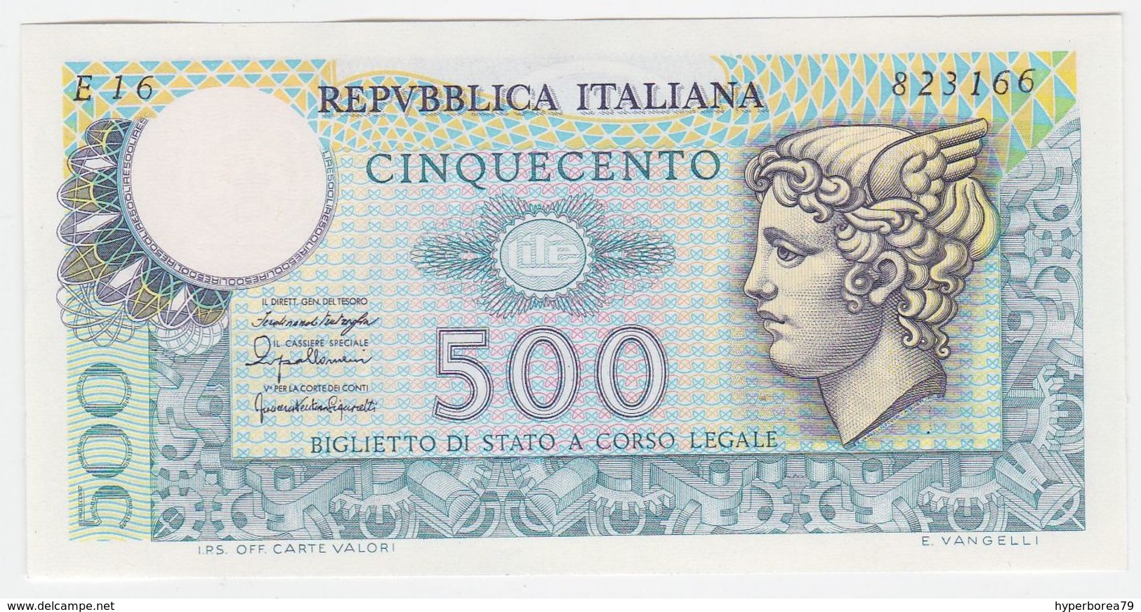 Italy P 95 - 500 Lire 20.12.1976 - AUNC - 500 Lire