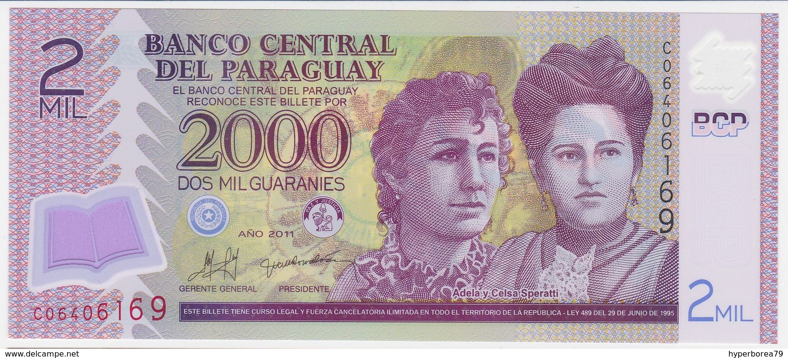Paraguay P 228 C - 2000 2.000 Guaranies 2011 - UNC - Paraguay