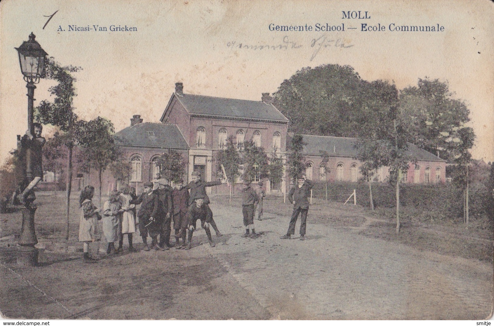 MOL 1917 GEMEENTE SCHOOL - ZEER MOOIE ANIMATIE - VERZ. FELDPOST LANDSTURM ARMEEKORPS - Mol