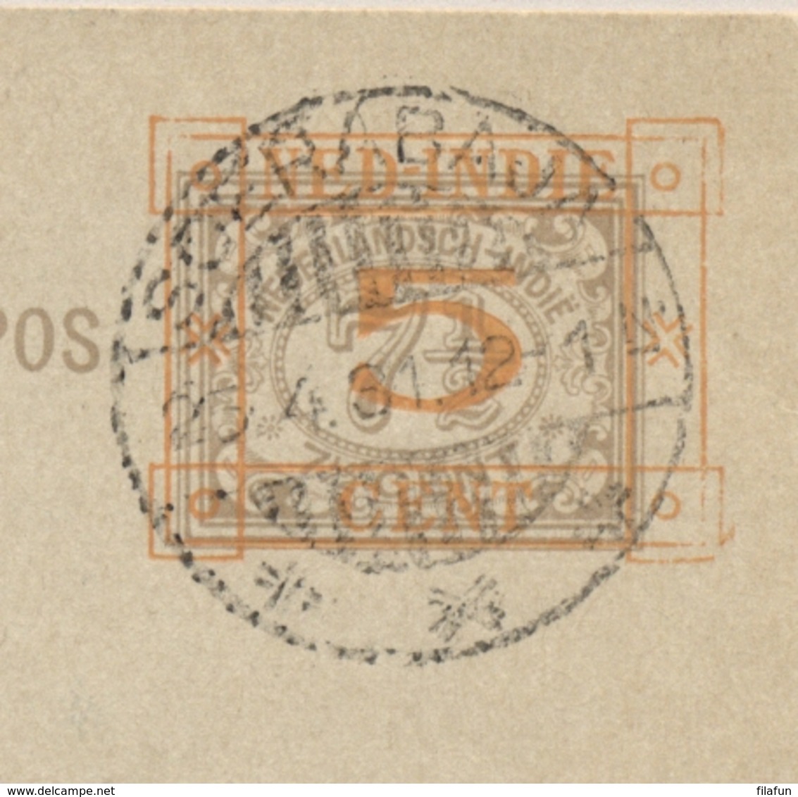 Nederlands Indië - 2x 5 Op 7,5 Cent Cijfer, Briefkaart G44 En G46 Beide Kleuren, Gebruikt - Nederlands-Indië