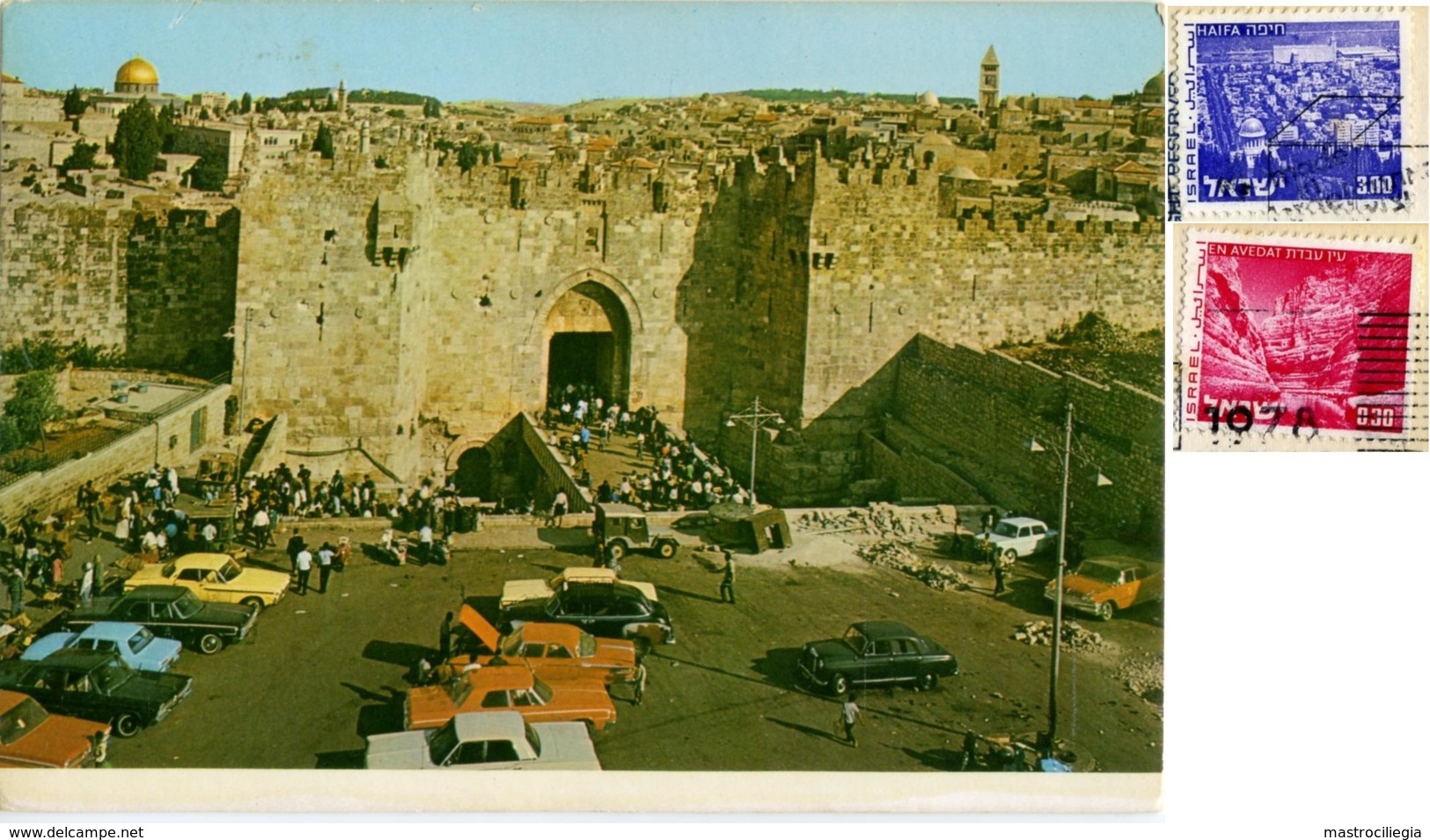 ISRAEL  ISRAELE  JERUSALEM  Damascus Gate  Car  Jeep  Nice Stamps - Israël