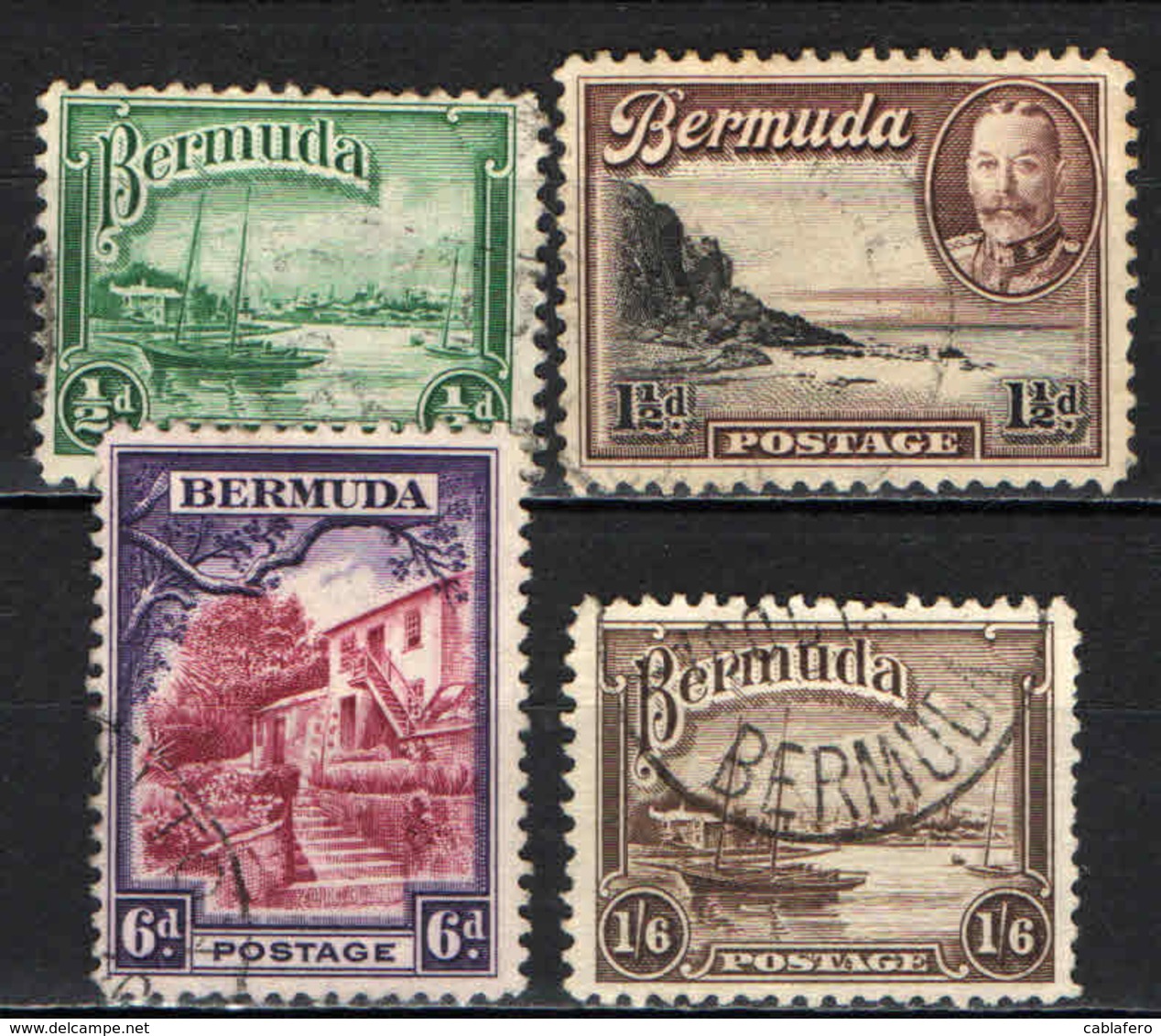 BERMUDA - 1936 - IMMAGINI DI BERMUDA - USATI - Bermuda