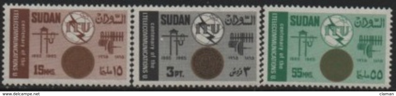 Sudan/Soudan 1965 (100th/e) International Telecommunication Union-Union Internationale Télécommunications (ITU/UIT)** - Sudan (1954-...)