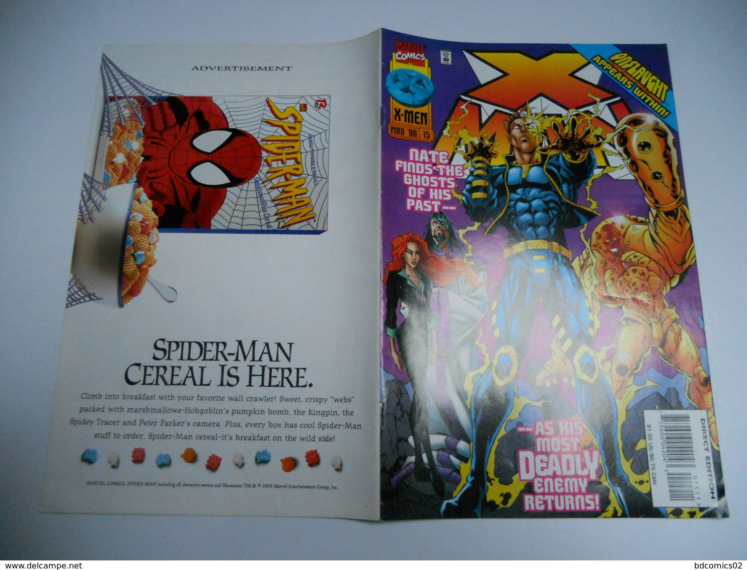 X-MAN N°15 FIRST APPEARANCE ONSLAUGHT (CAMEO) MARVEL 1996 EN V O - Marvel