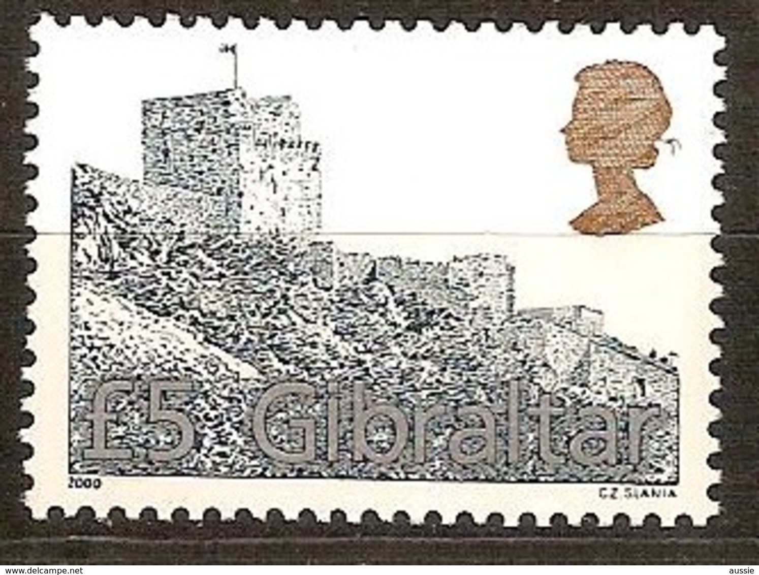 Gibraltar 2000 Yvertn° 945*** MNH  Cote 25,00 Euro Chateau Kasteel Castle - Gibraltar