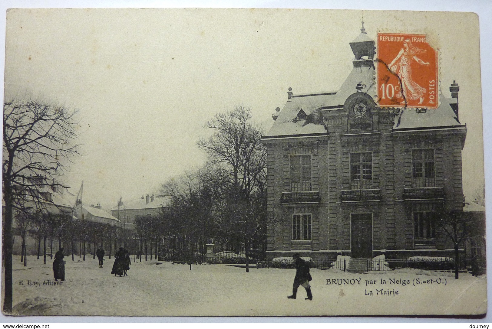 LA MAIRIE - BRUNOY PAR LA NEIGE - Brunoy