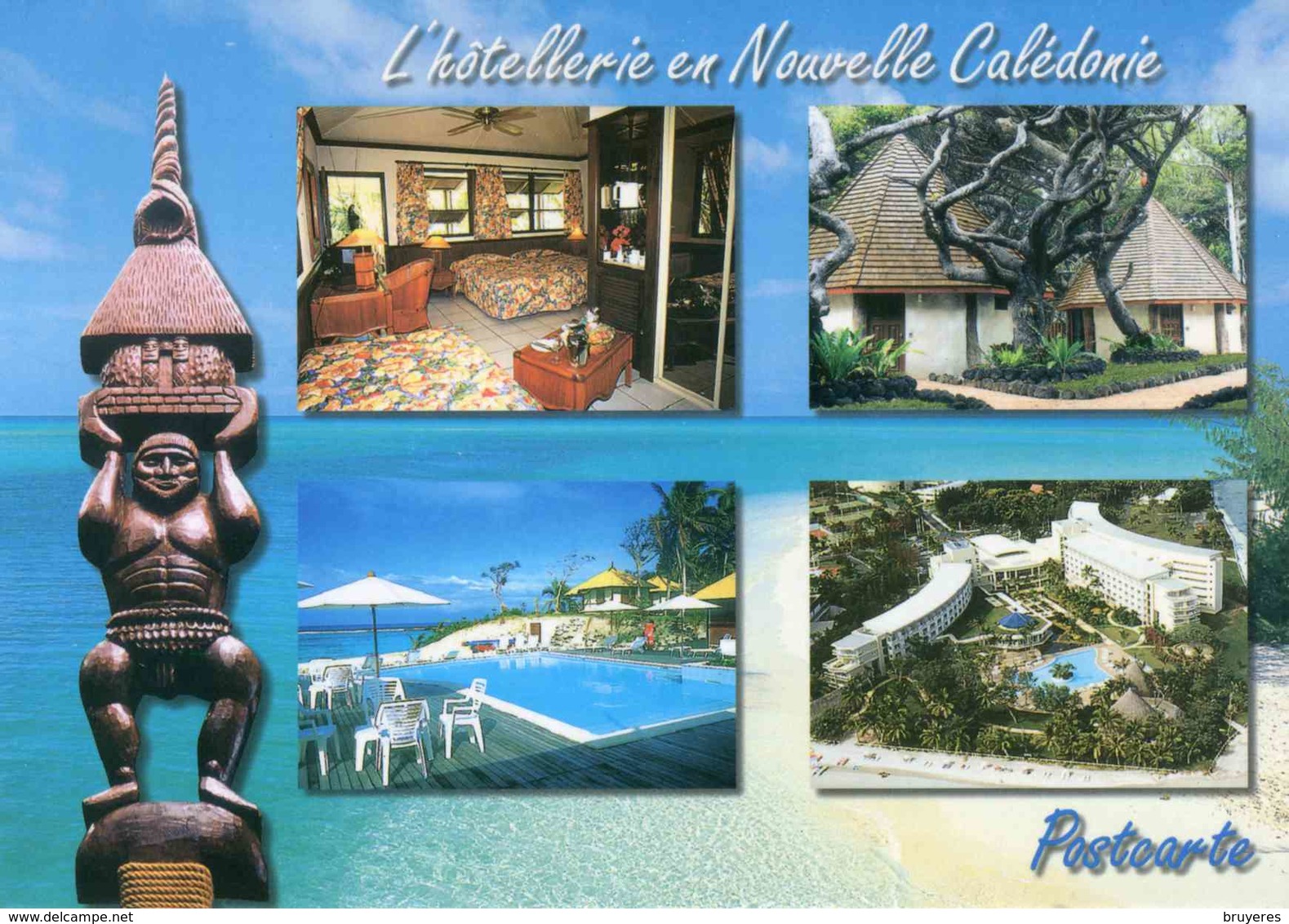 Entier Postal De 1997 Sur Carte Postale Avec Timbre "Planisphère/100F" Et  Illustration "L'hôtellerie En Nlle Calédonie" - Entiers Postaux