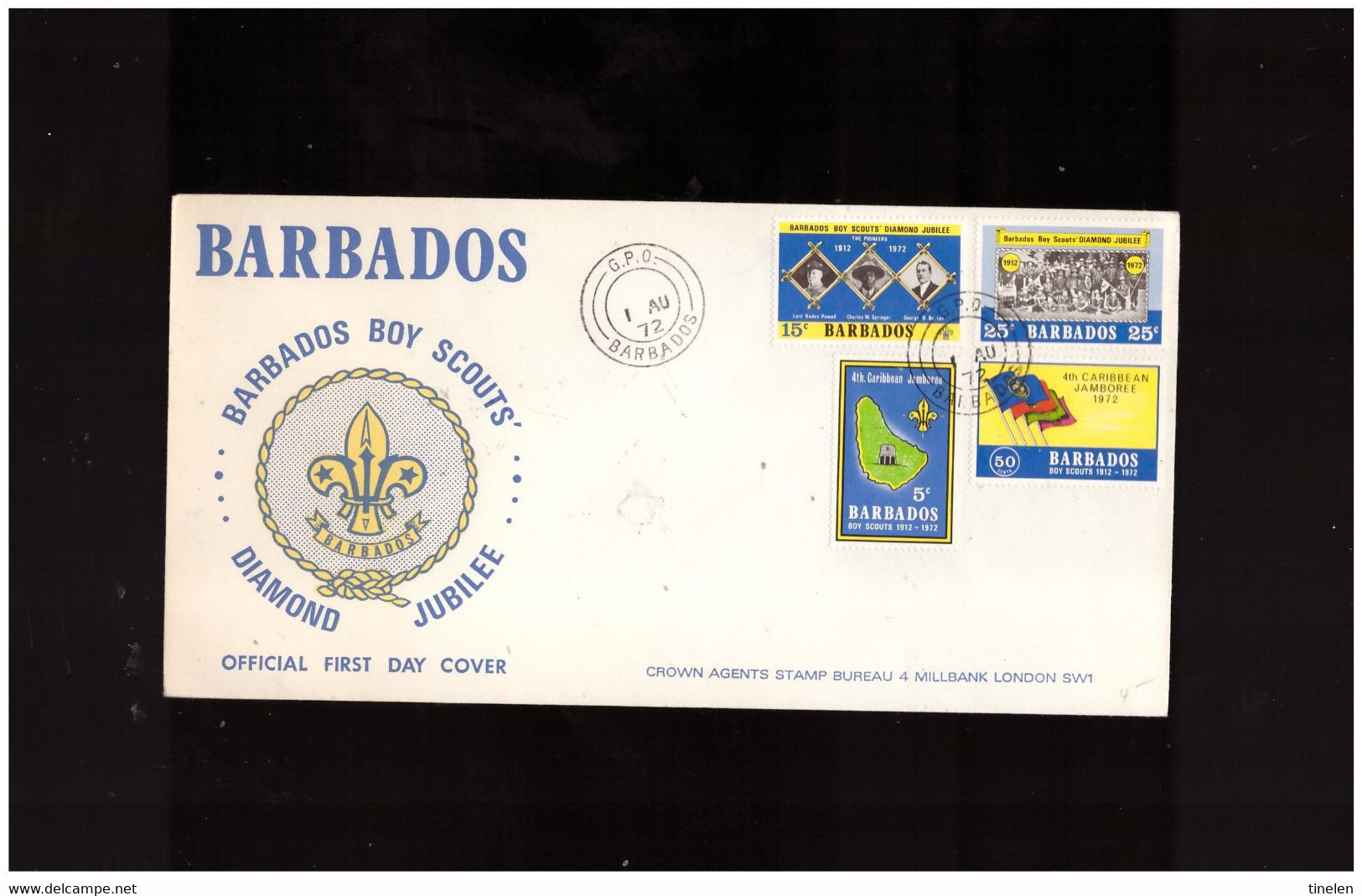 BARBADOS - 1 8 1972 FDC SCOUT - Altri & Non Classificati