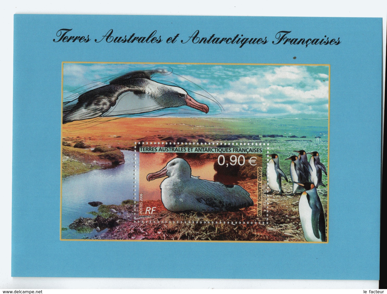 VP2L9 TAAF FSAT Antarctique Antarctic Neufs ** MNH  Bloc Faune Oiseaux 2006 - Blocs-feuillets