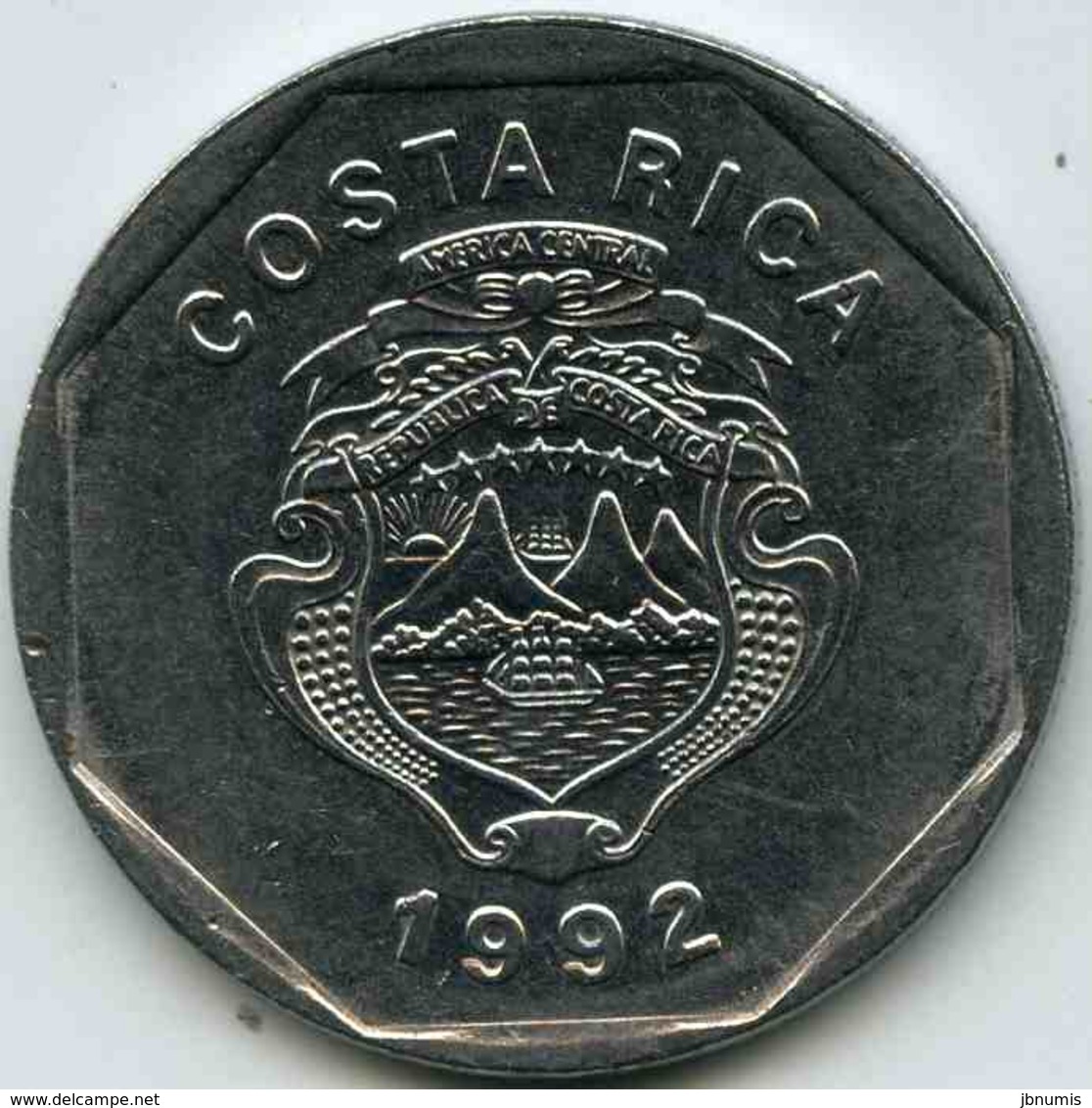 Costa Rica 10 Colones 1992 KM 215.1 - Costa Rica